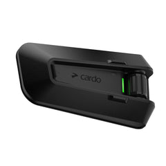 Cardo PACKTALK PRO with 45mm JBL speakers delivering clear in-helmet sound.