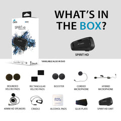 Cardo Spirit HD 2-riders communication for clear, shared navigation and music on open roads