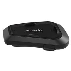 Cardo Spirit headset side view highlighting compact profile for comfortable helmet wear