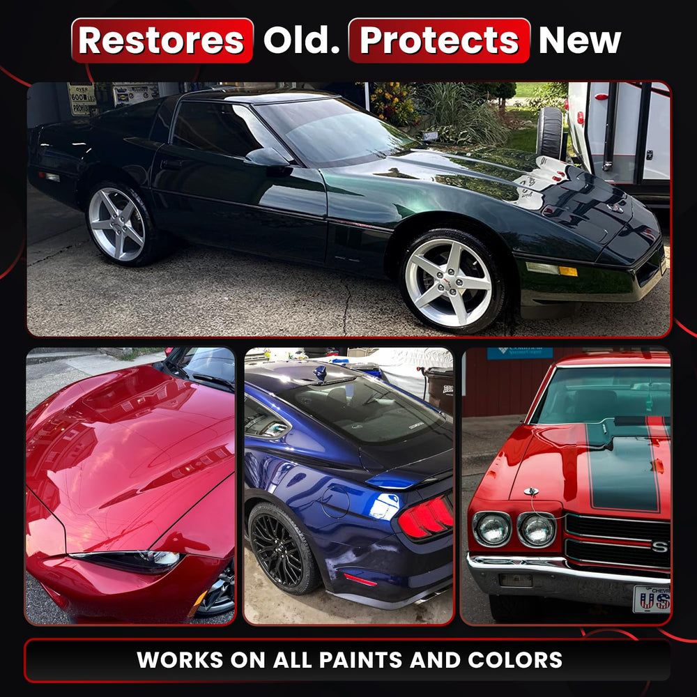 Carfidant ClarityCompound restoring showroom gloss on a car