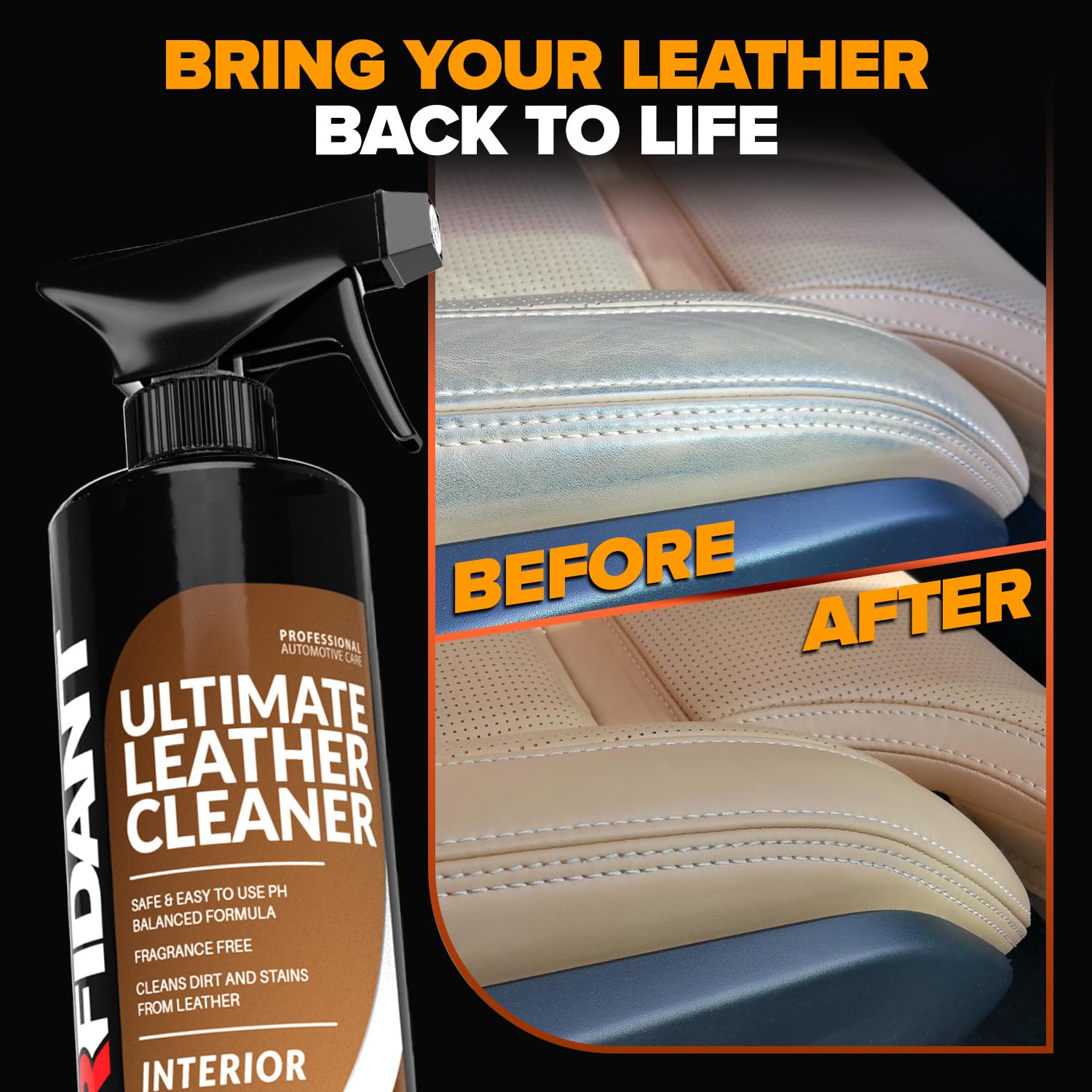 Applying Carfidant with microfiber cloth for controlled cleaning