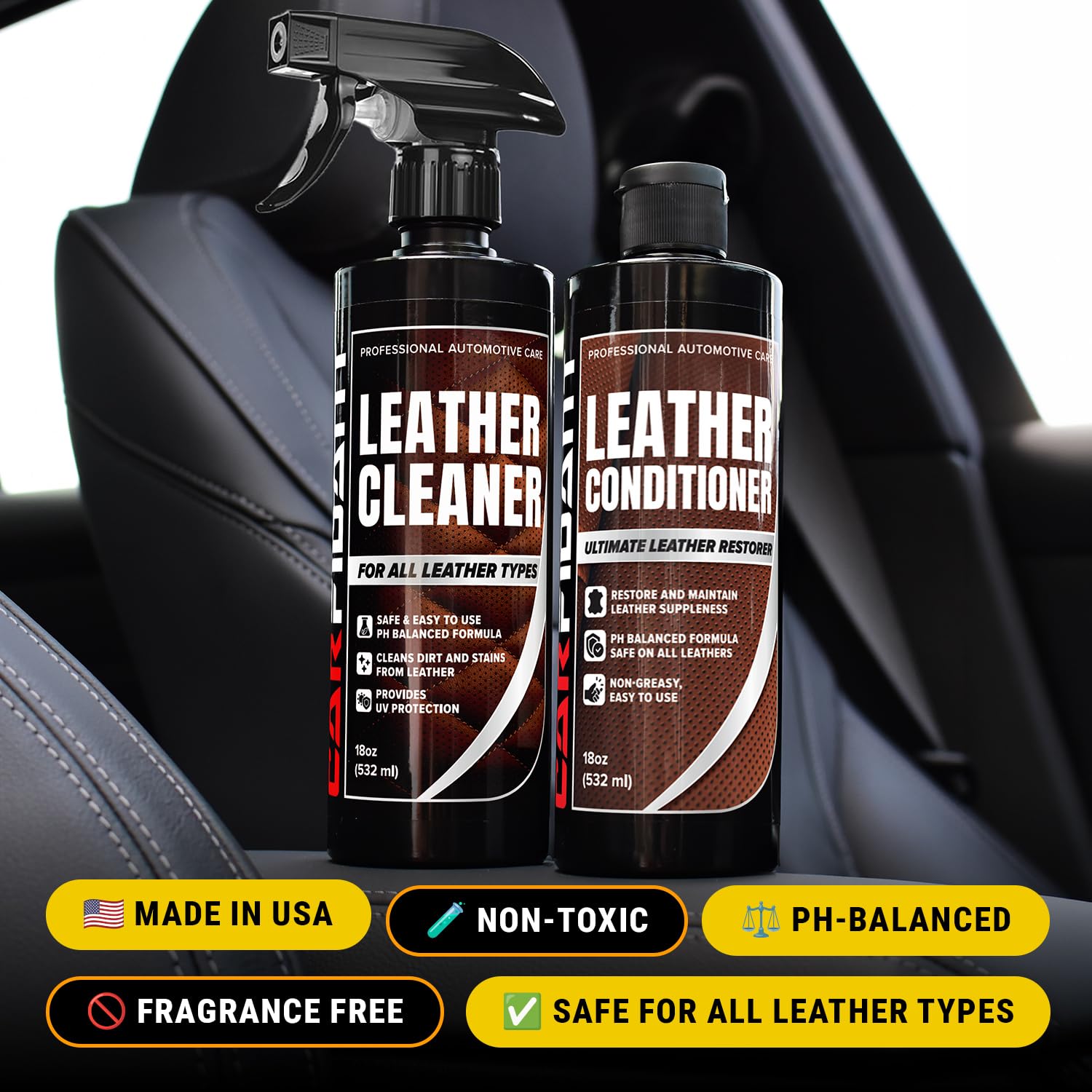 Carfidant premium accessories microfiber towel and applicator pad in use.