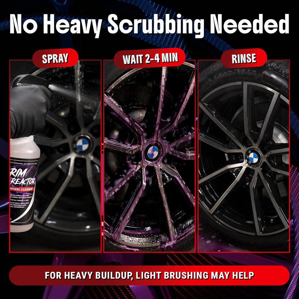Carfidant Rim Reactor safe-wheel-finish protects premium rims during cleaning