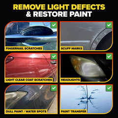 Carfidant Scratch Remover Bottle Closeup highlights professional grade formula for safe use
