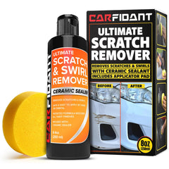Carfidant Scratch Repair Kit with buffer pad for smoother paint finish