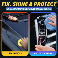 Carfidant microfiber towel for quick buff and shine after use