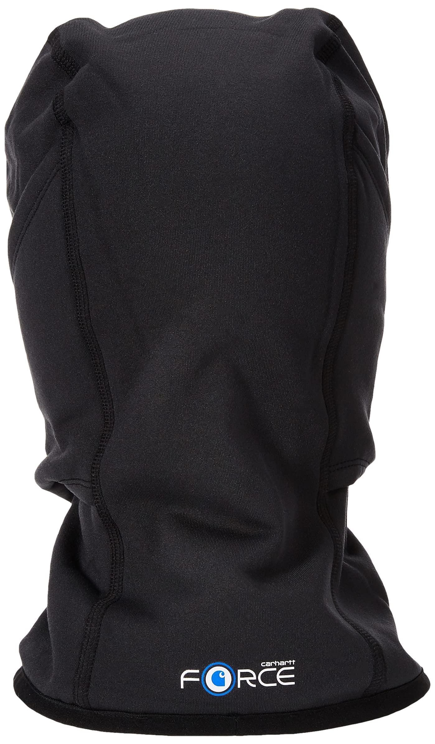 Carhartt helmet liner mask side view demonstrates flexible fit under a helmet
