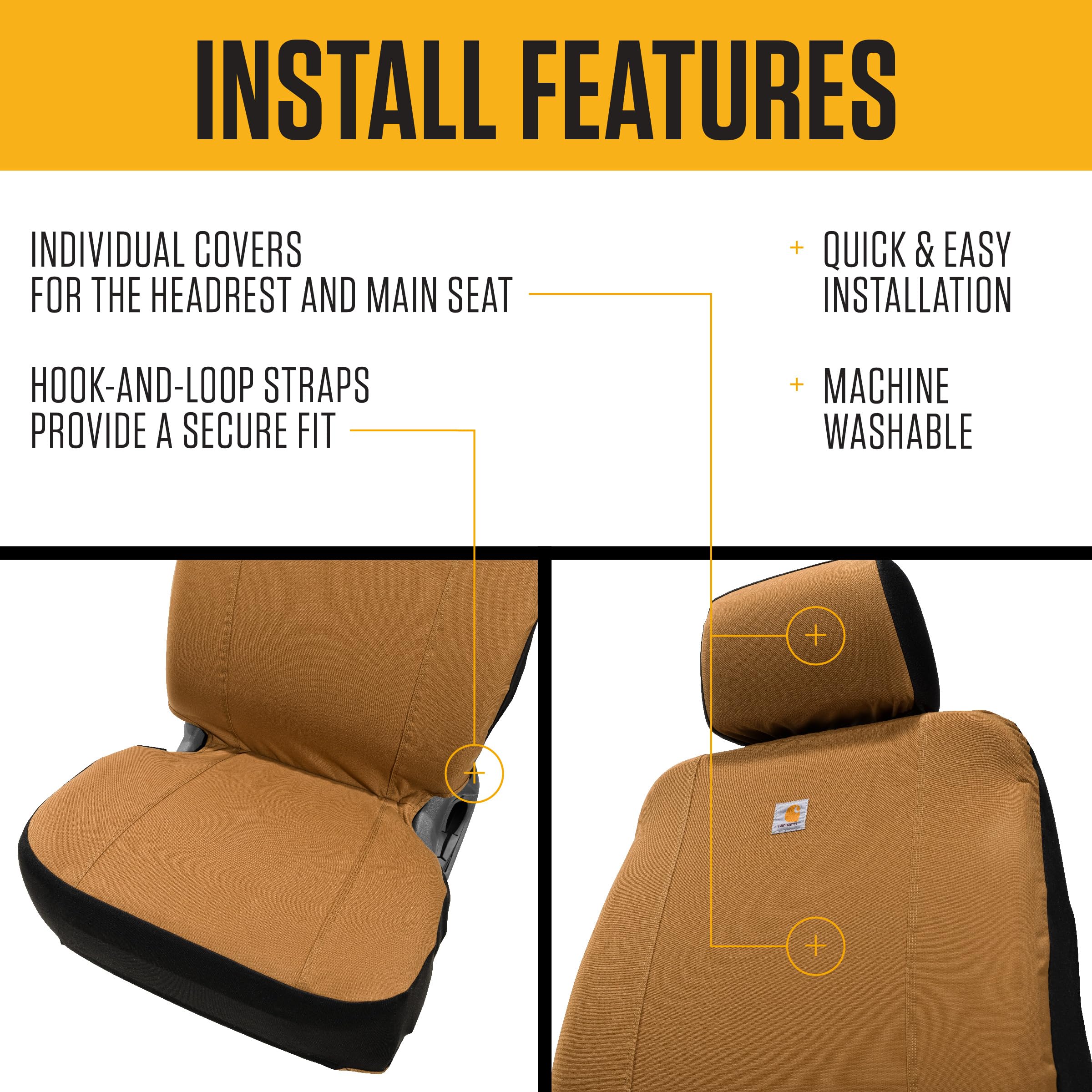 Carhartt nylon-CORDURA stitching detail emphasizes durable construction.