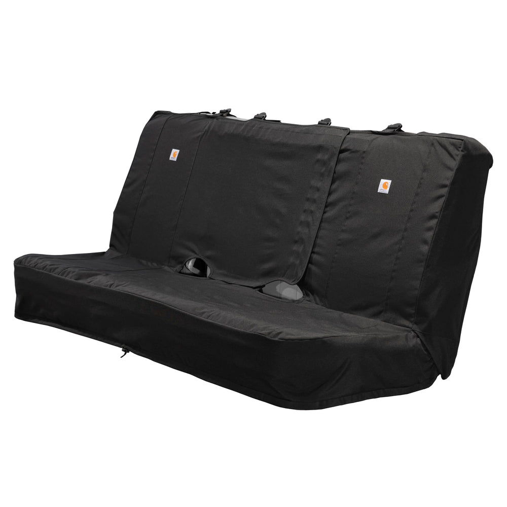 Carhartt bench seat cover front view shows rugged protection for full-size trucks.