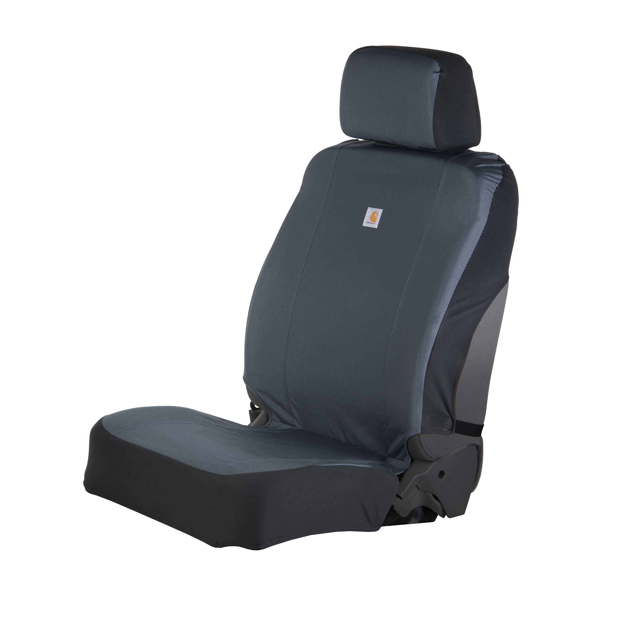 Carhartt universal nylon duck seat cover with headrest protection and easy installation.