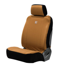 Carhartt Universal Nylon Duck Seat Cover front view with Rain Defender protection