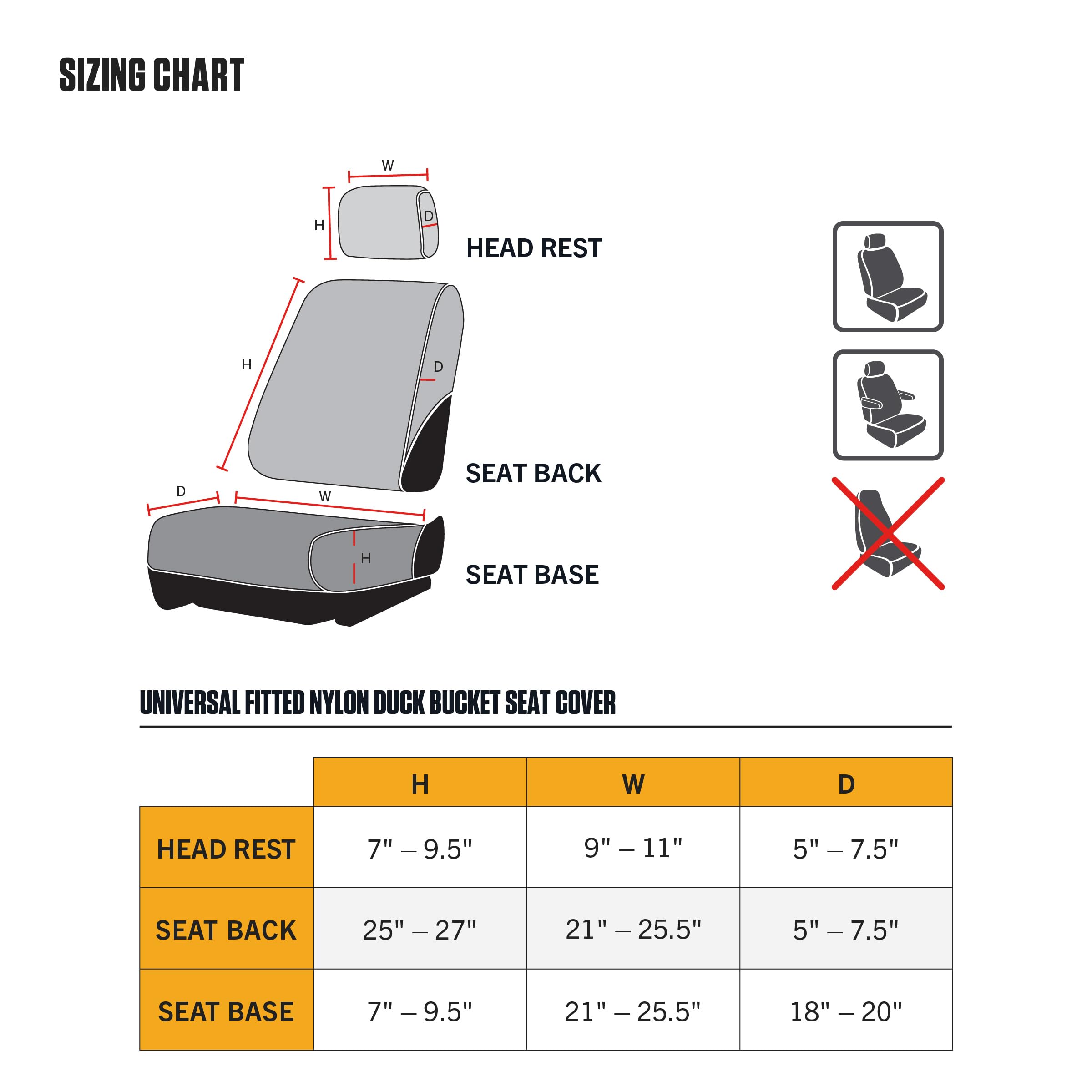 Two-piece design enables quick installation on headrests and seats