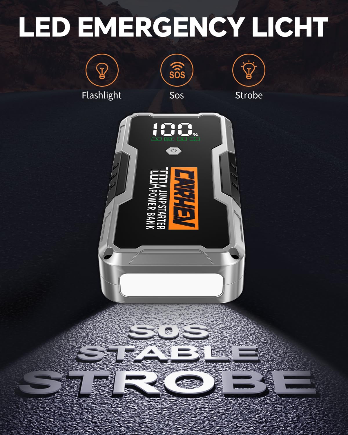 CARHEV USB ports and USB-C input charging devices on the road