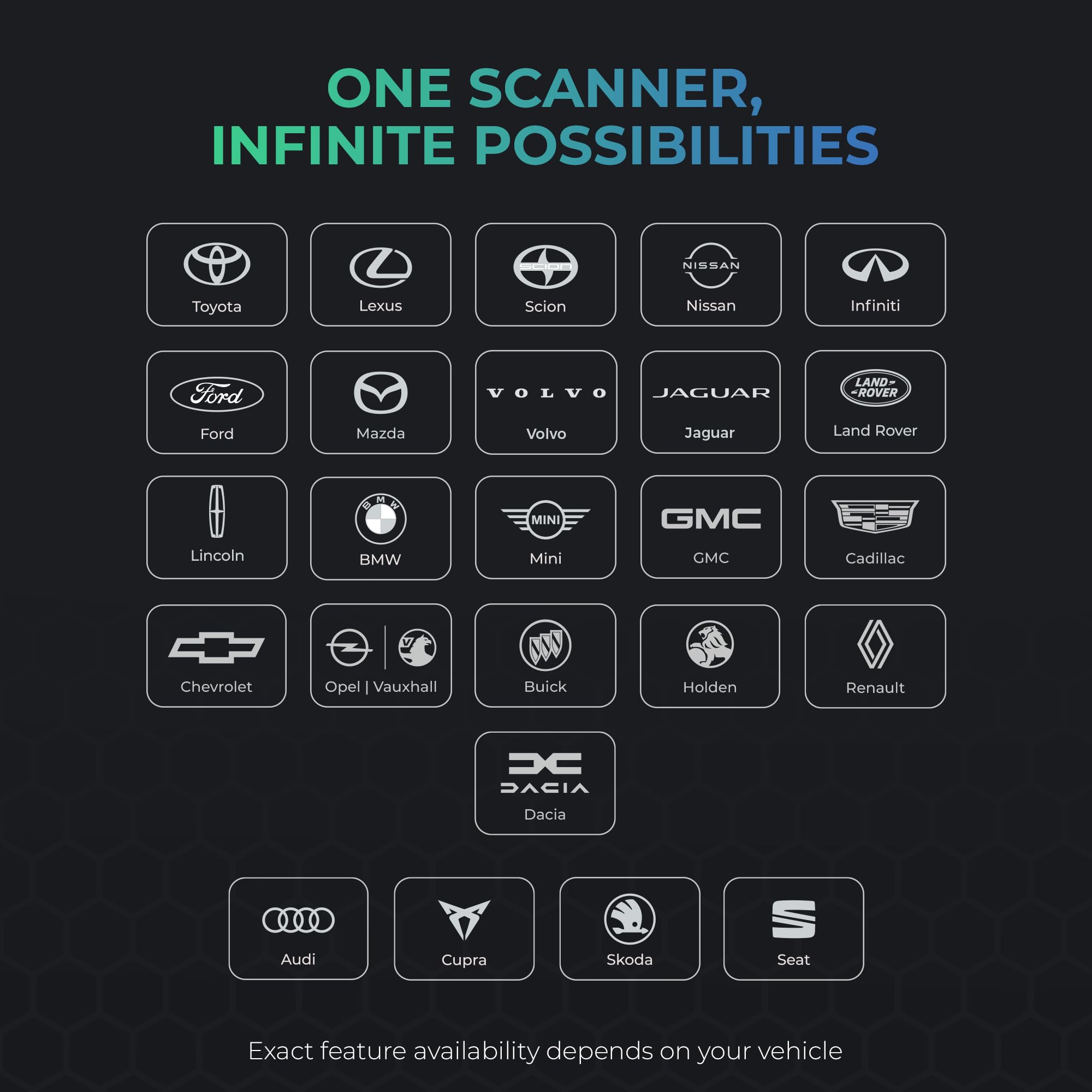 Carista EVO broad compatibility across multiple brands and models.