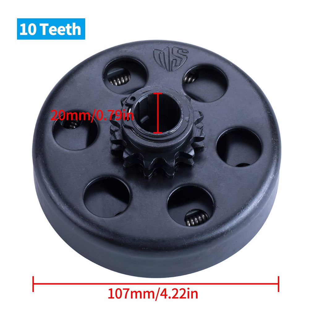 Carkio Go Kart clutch compatible with 40/41/420 chain for versatile drivetrain setups