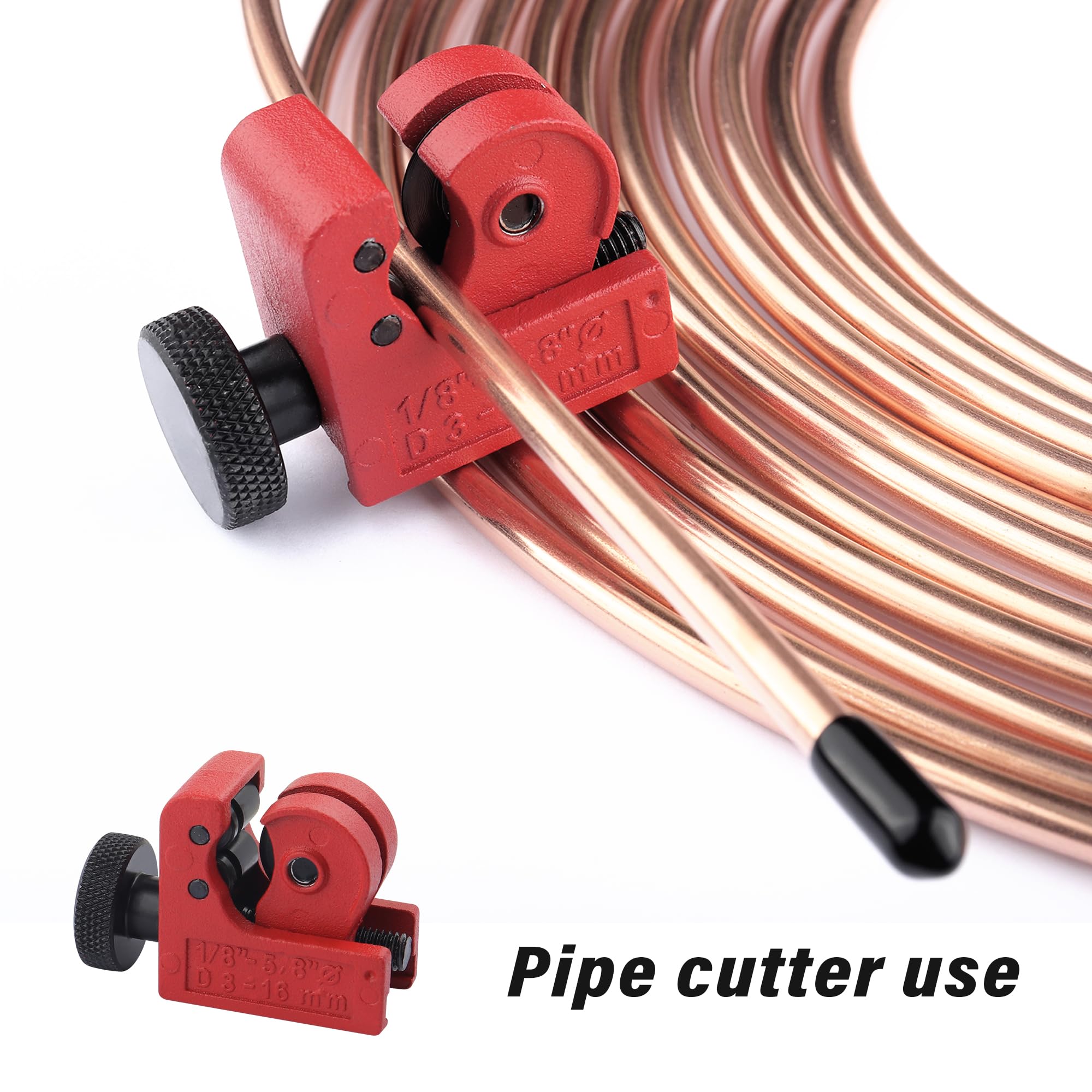 Carleef 25 ft copper-nickel line ready for hydraulic brake projects