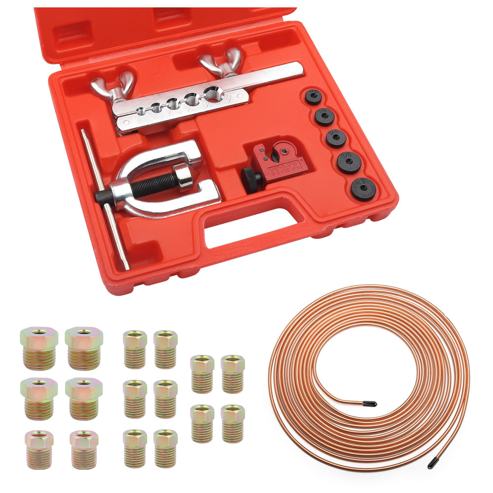 Carleef 3/16 brake line kit with copper-nickel tubing for customizable brake lines