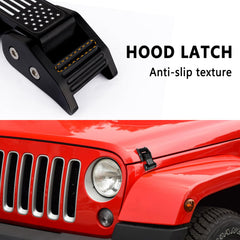 Carleef hood latch reduces engine shake on rough roads