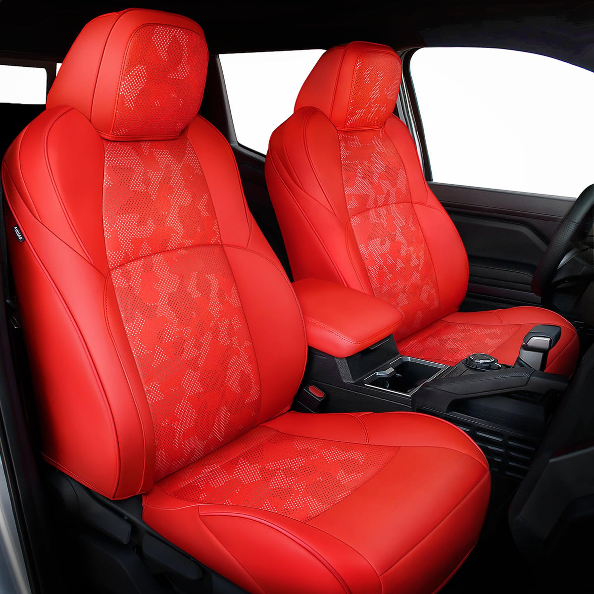 Carlimeki leather seat covers for Tacoma Gen 4 double cab with full coverage and protection