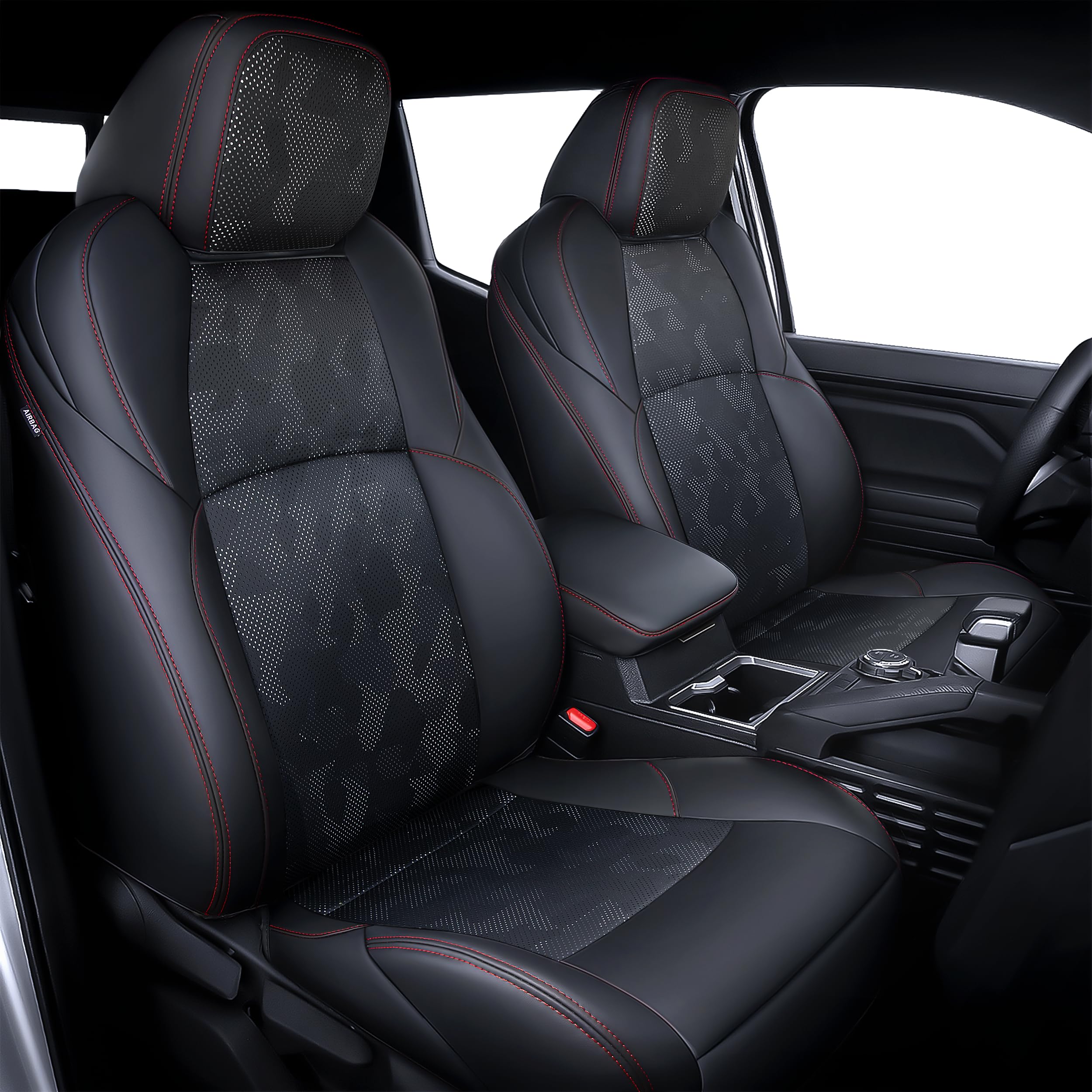 Carlimeki Tacoma Gen 4 front seat covers protect seats with a premium look.