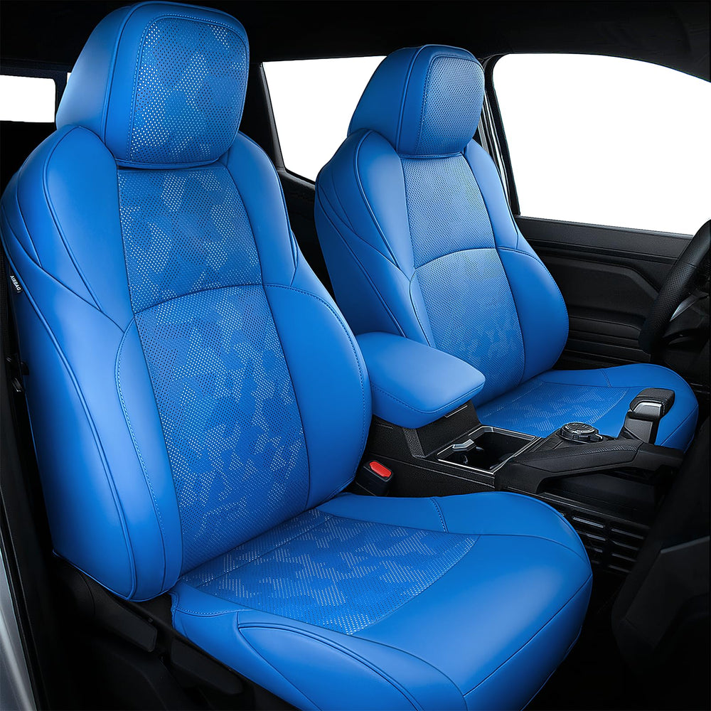 Carlimeki leather seat covers fully cover Tacoma Gen 4 seats, protecting original upholstery.