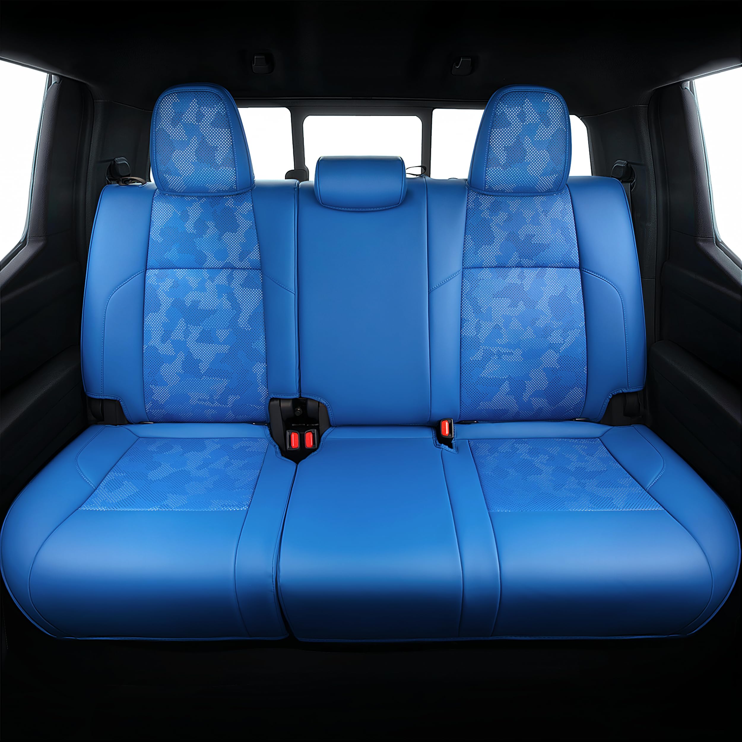Carlimeki premium faux leather seats add a luxurious, durable look to the Tacoma.