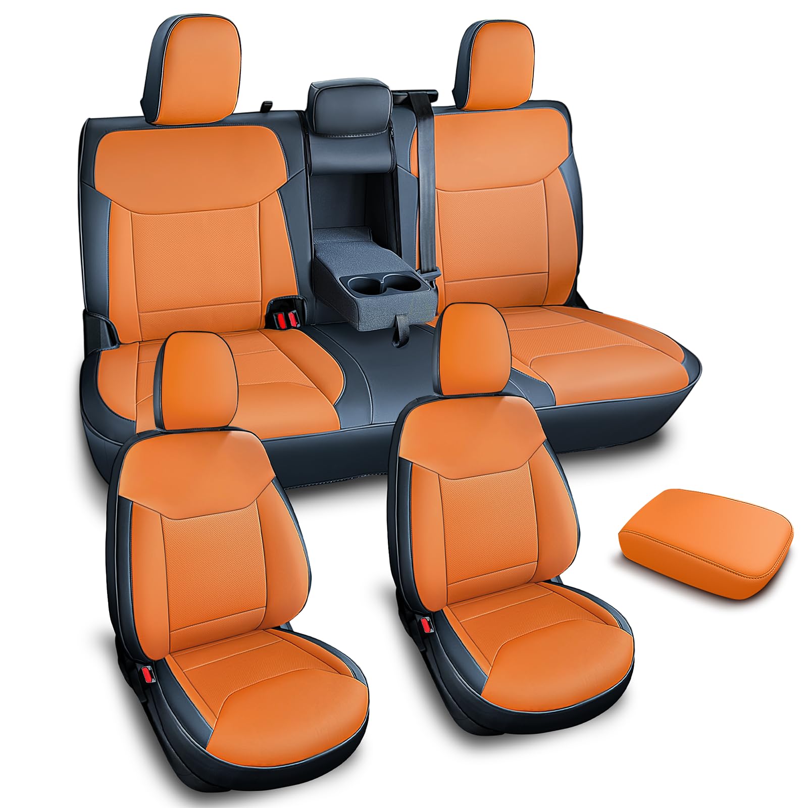 Carlimeki Maverick seat cover heated-seat compatibility shown in close-up