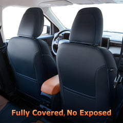 Carlimeki Maverick seat cover rear view shows complete back-seat protection