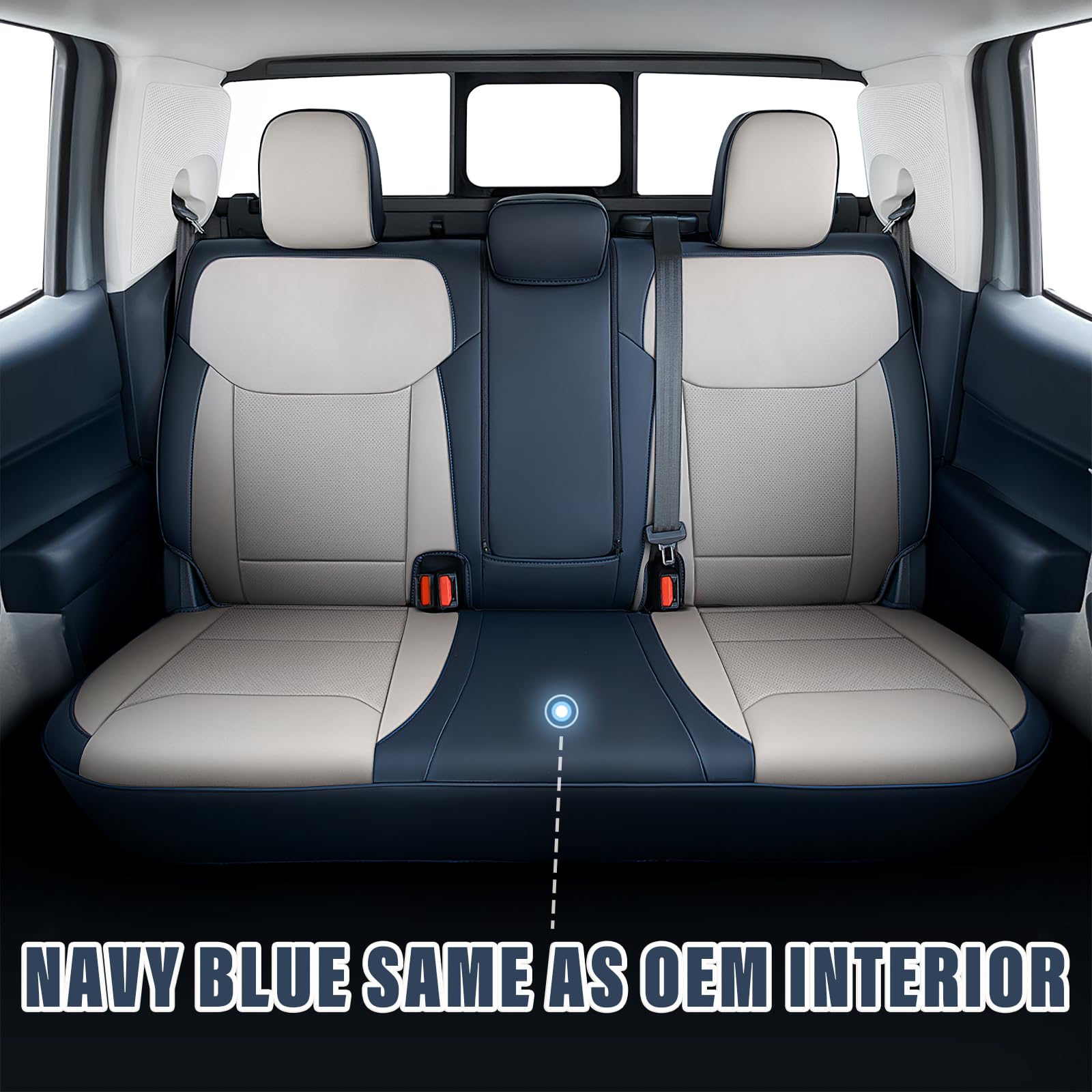 Carlimeki premium faux leather finish on Maverick seats for longevity.