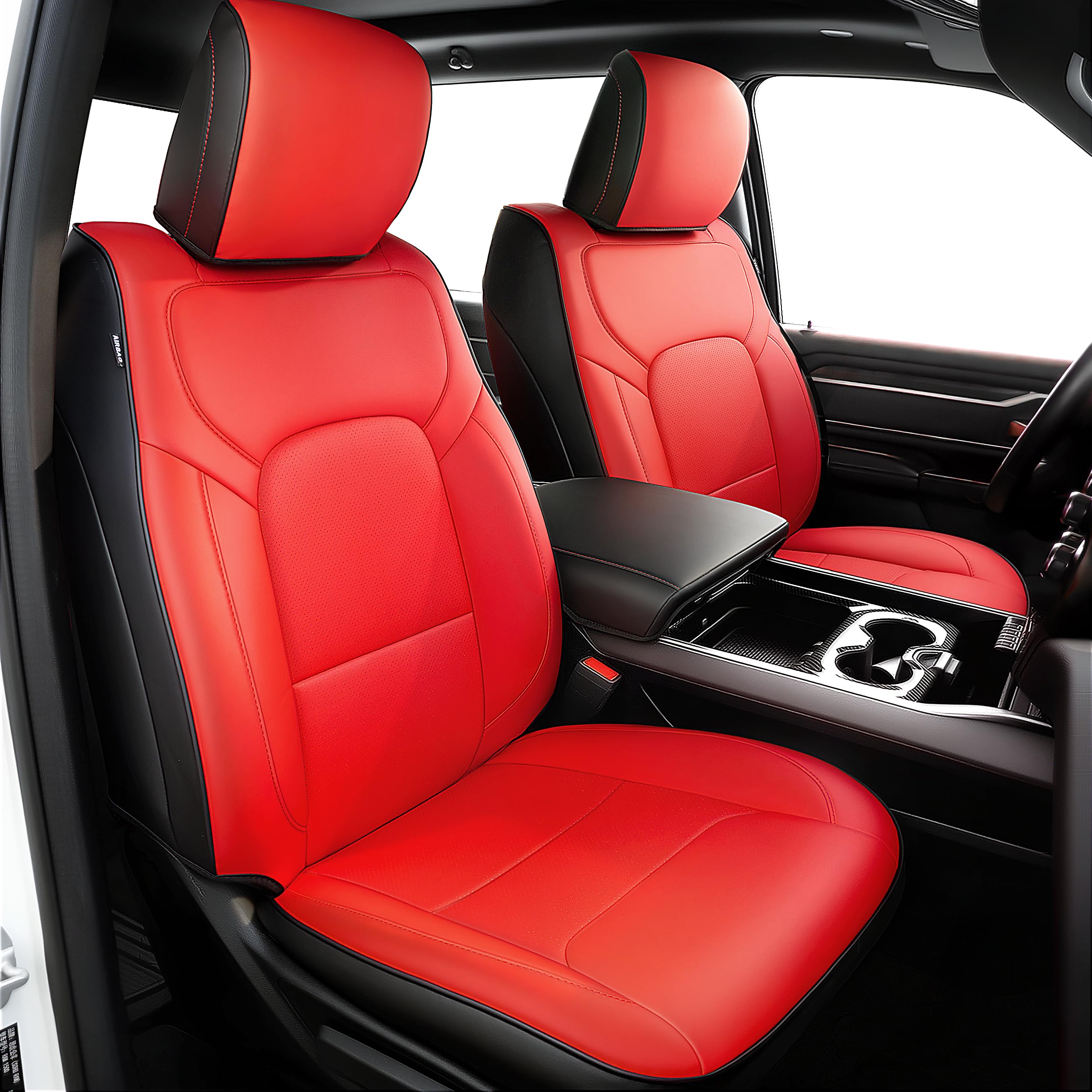 Carlimeki RAM 1500 A1 front seat cover delivers glove-fit protection.
