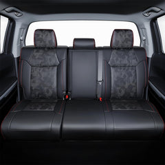Carlimeki Tundra seat covers close-up showing custom-fit design for 2014-2021.