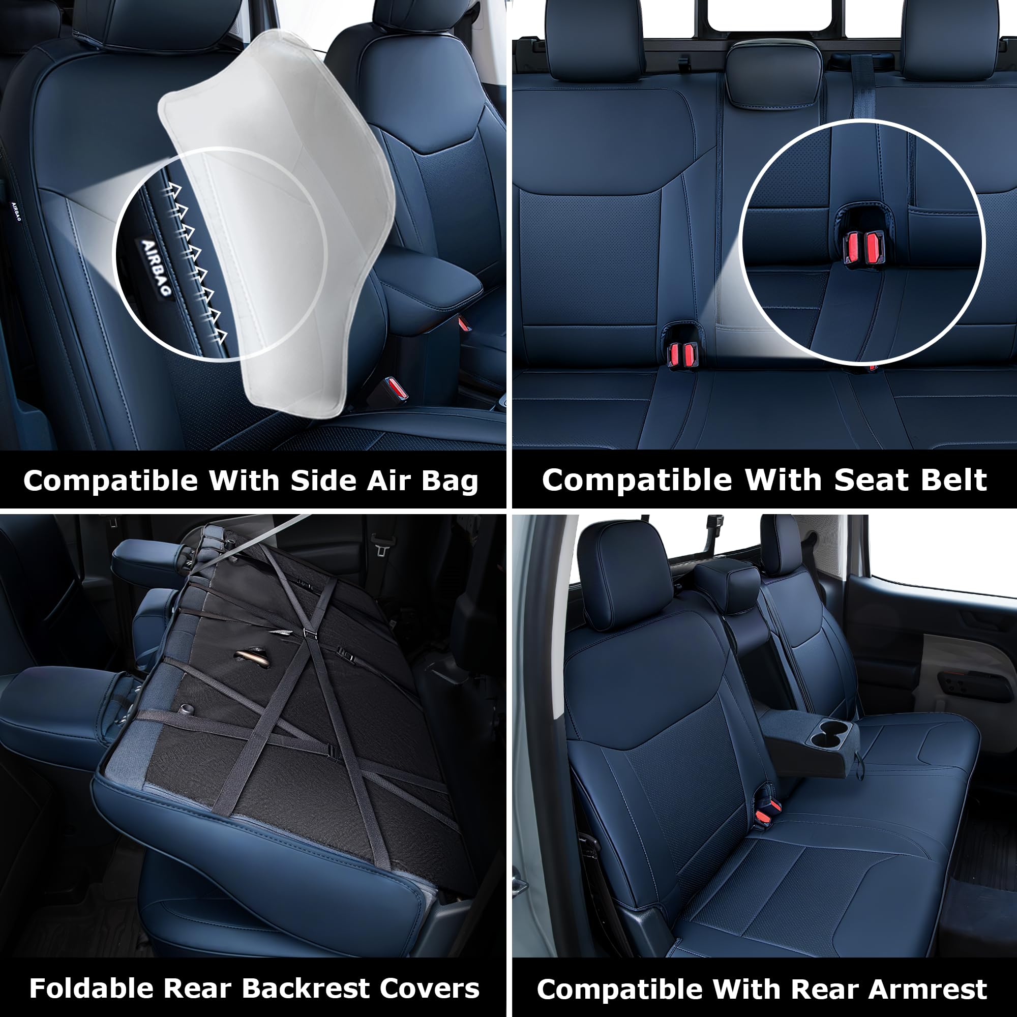 Carlimeki waterproof faux leather guards seats against spills and weather.