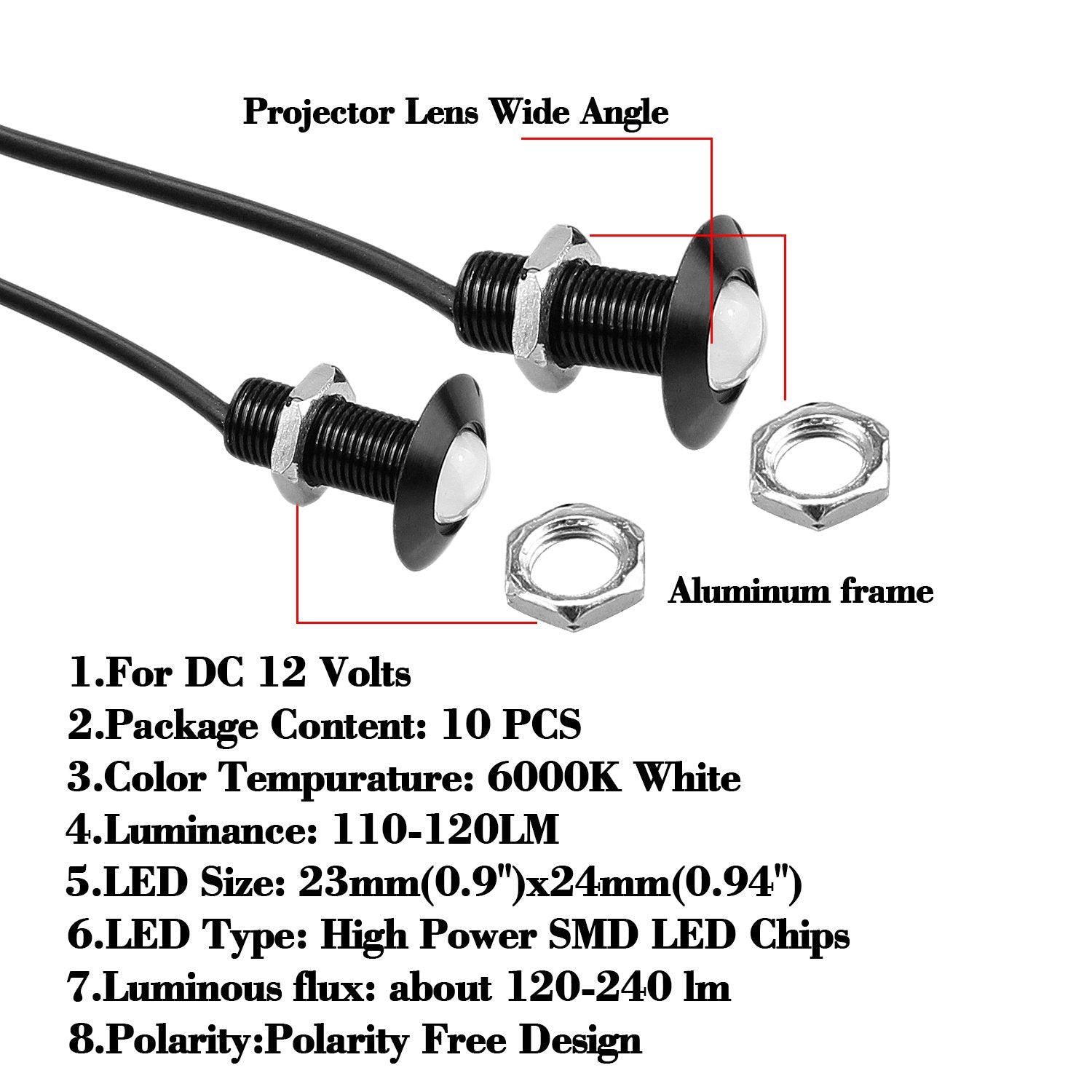 CARLITS Eagle Eye DRL turn signal functionality for alert signaling