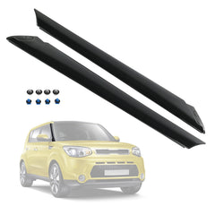 Carmocar A-pillar front molding on Kia Soul left side improving seal and style