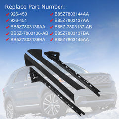 CARMOCAR A-Pillar molding trim right inner adds clean interior finish for 2011-2019 Explorer.