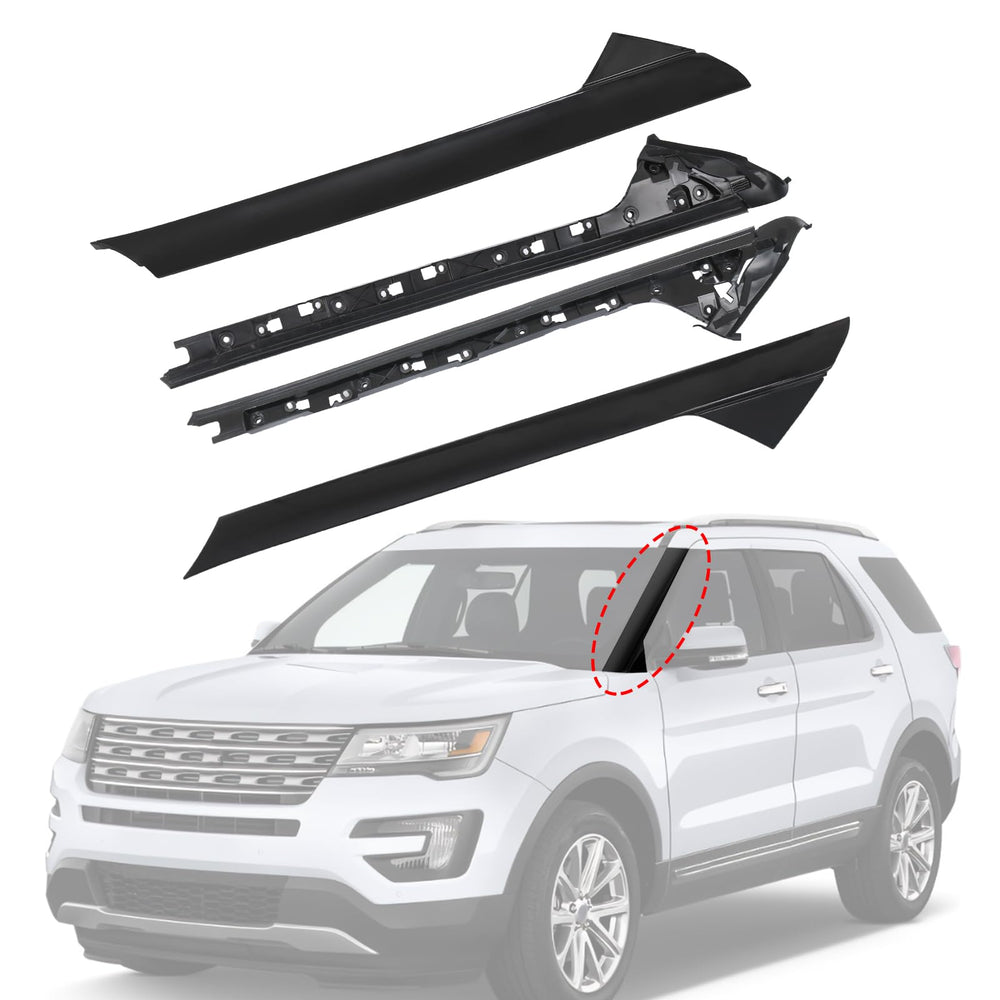 CARMOCAR A-Pillar molding trim right outer for 2011-2019 Ford Explorer, enhancing exterior fit.