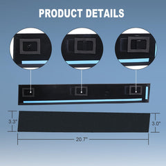 CARMOCAR B-pillar molding tape attachment detail for tool-free install