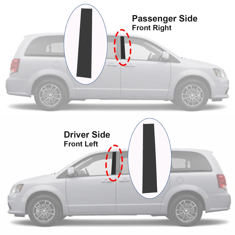 CARMOCAR B-pillar trim installed on vehicle for durable protection