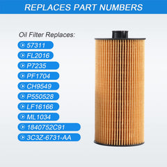 Compatibility guide shows FD4616/FL2016 fitment for Ford trucks.