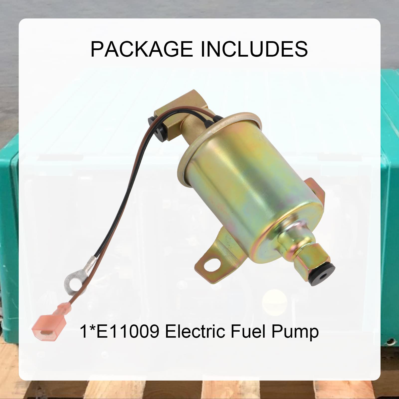 CARMOCAR E11009 package includes the pump for quick setup.