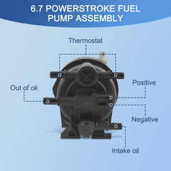 CARMOCAR fuel pump with heating fins promotes smoother diesel flow in cold weather.