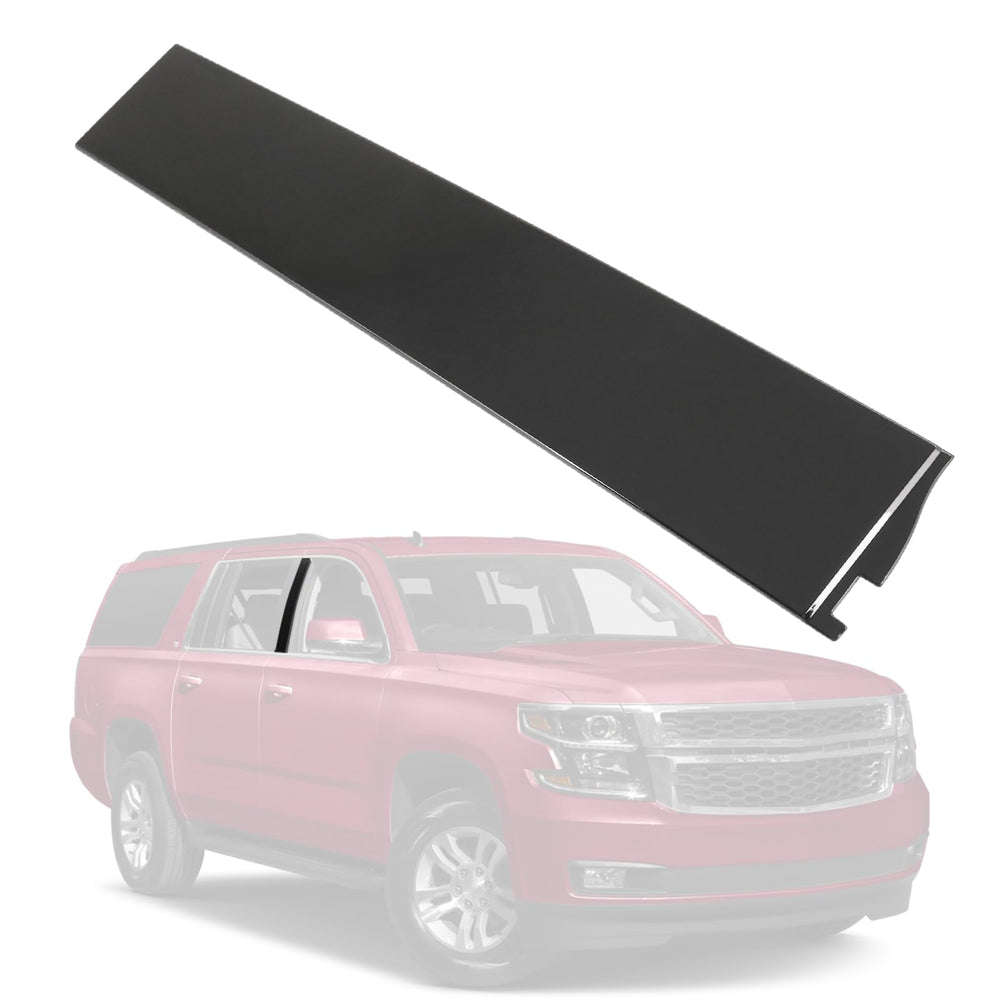 CARMOCAR outer B pillar trim on the right side with glossy black finish for exterior refinement