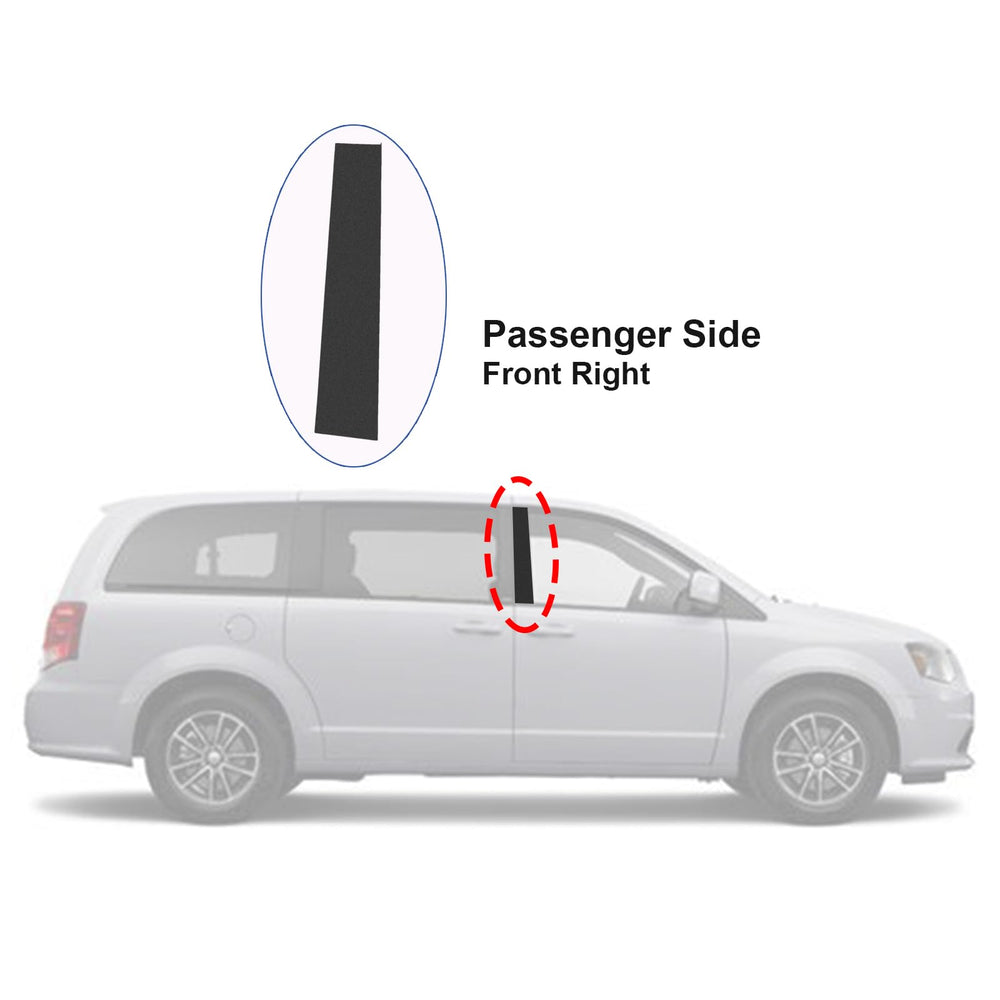 CARMOCAR package includes one right-side outer B-pillar trim for simple swap.