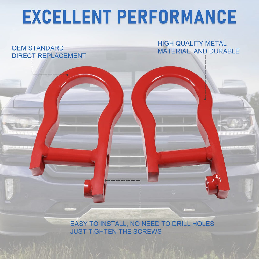 CARMOCAR steel alloy tow hook offers durability in all weather.