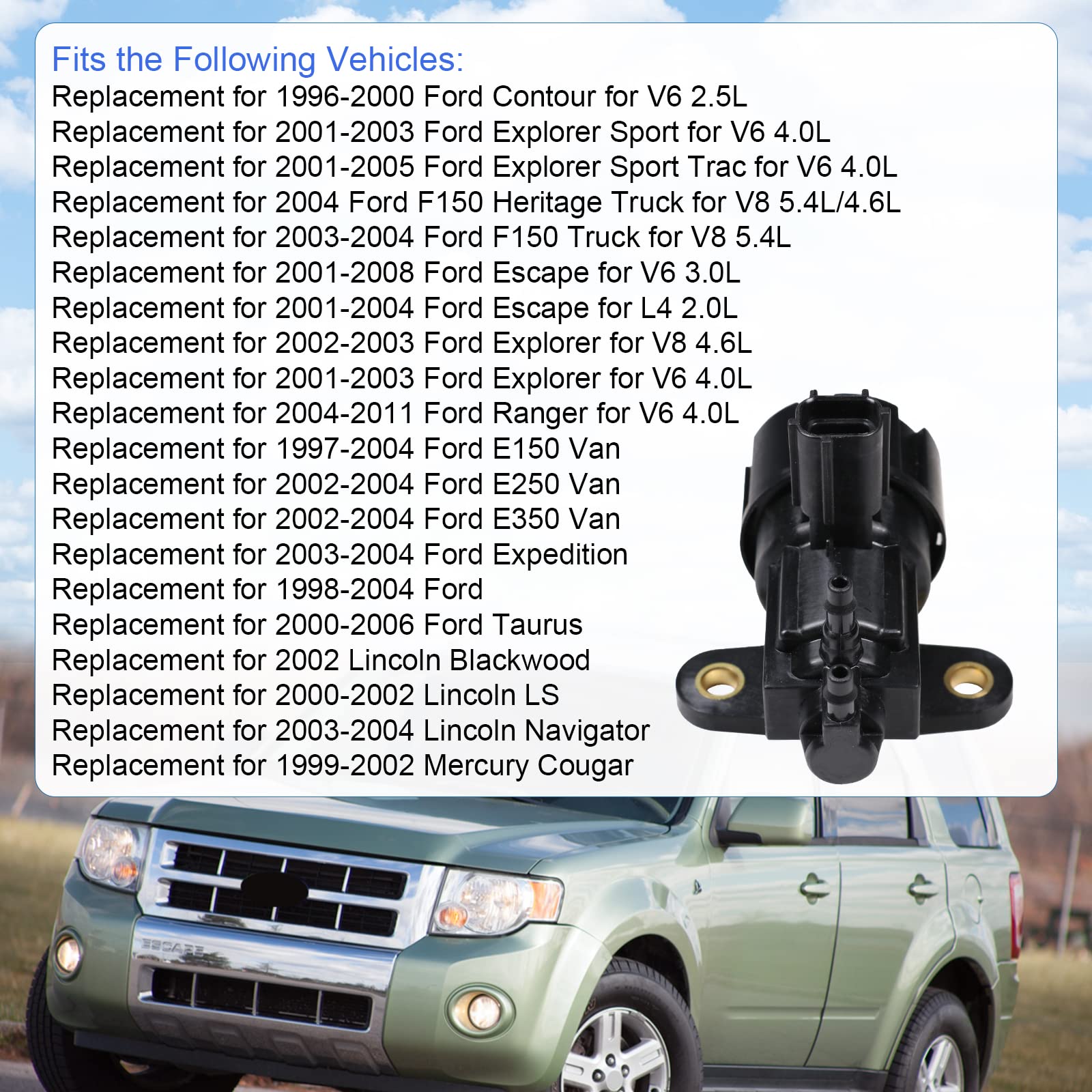 CARMOCAR VS63 valve packaging shown with complete single-unit assembly
