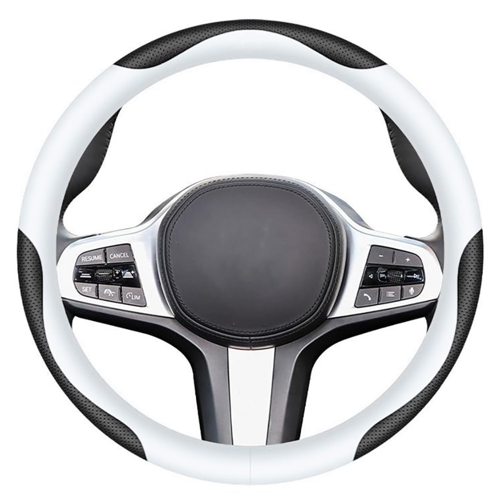 Carodi leather steering wheel cover with premium napa leather for refined grip