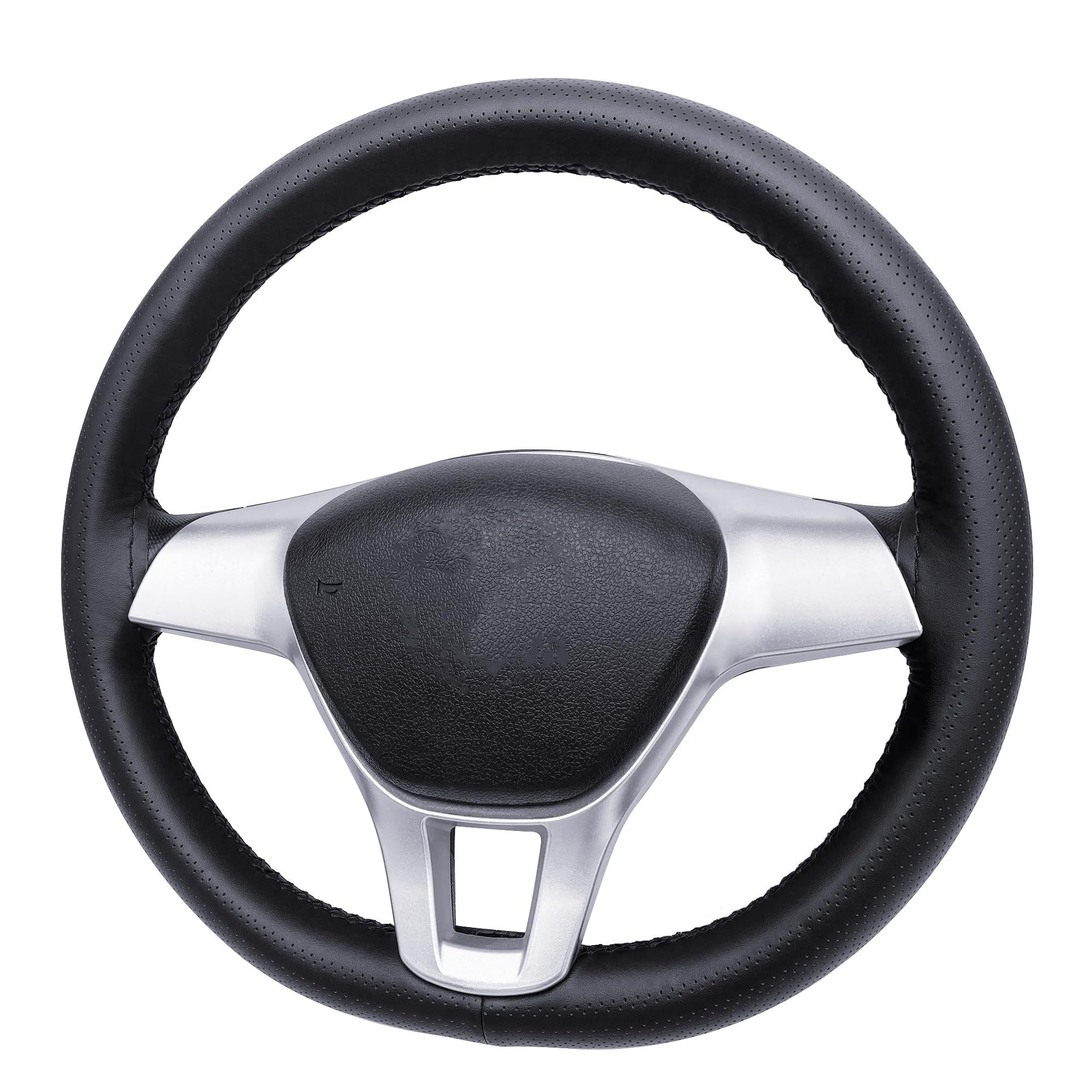 Carodi stitch-on wrap leather cover on wheel for secure grip