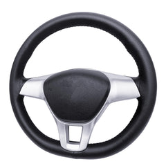 Carodi stitch-on wrap leather cover on wheel for secure grip