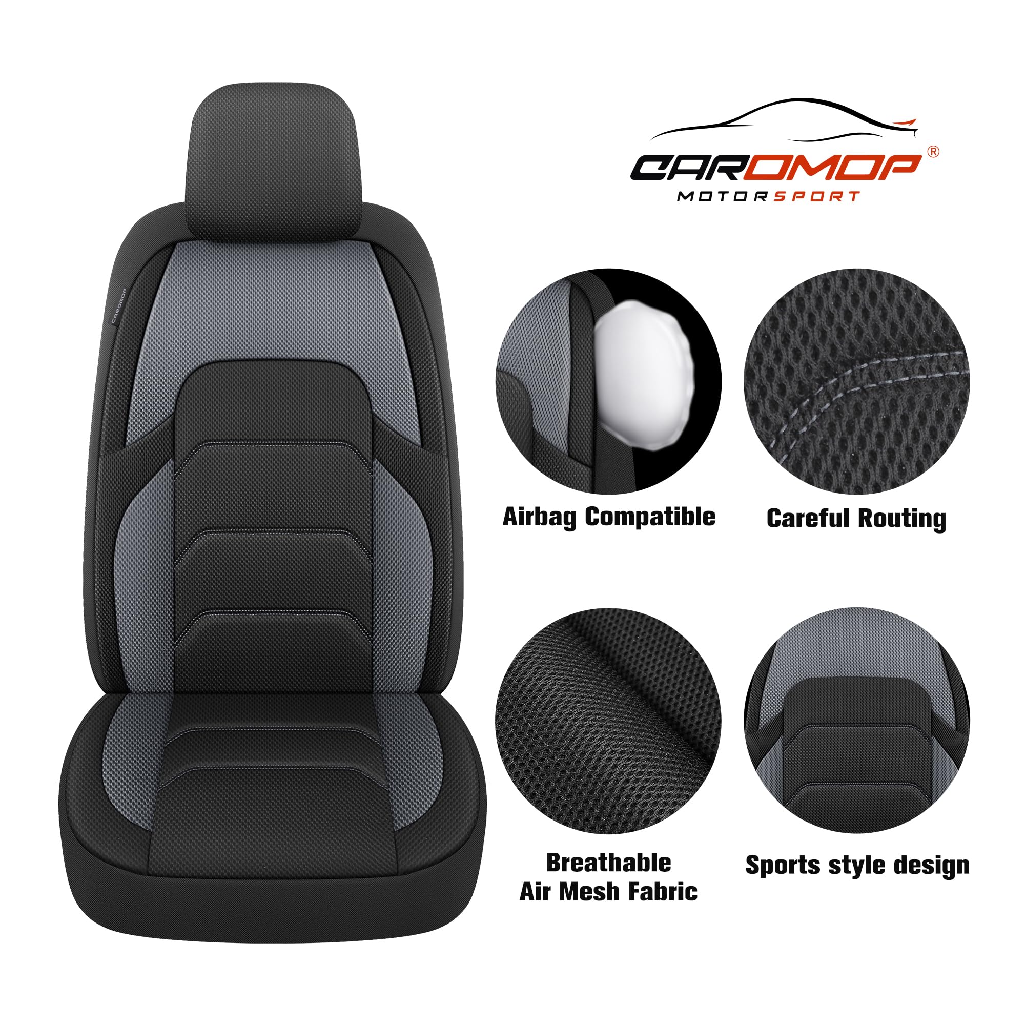 CAROMOP durable, easy-clean fabric resists wear.