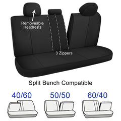CAROMOP universal fit seat cover with elastic cords and hooks for secure holding